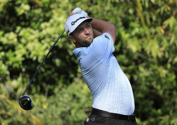 Jon Rahm in action at the Players Championship at Sawgrass in March just before golf shut down due to the pandemic. Picture: Cliff Hawkins/Getty