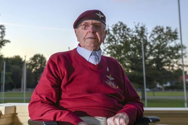 Former paratrooper Sandy Cortmann, from Aberdeen, makes an emotional return to Arnhem in the Netherlands on Thursday to mark the 75th anniversary of Operation Market Garden.