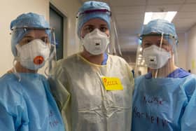 Medical staff wearing PPE safety equipment at Edinburgh Royal Infirmary. (Picture: Andy O'Brien)