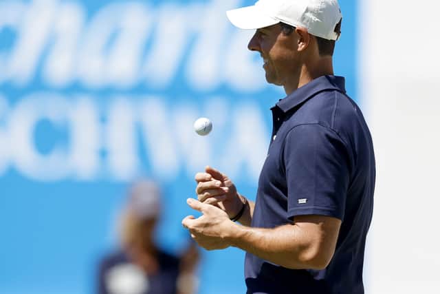 World No 1 Rory McIlroy looks on during a practice round ahead of the Charles Schwab Challenge which tees off on Thursday at Colonial Country Club in Texas. Picture: Tom Pennington/Getty Images