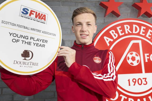Aberdeen midfielder Lewis Ferguson says the Pittodrie club can match his ambition. Picture: Steve Welsh