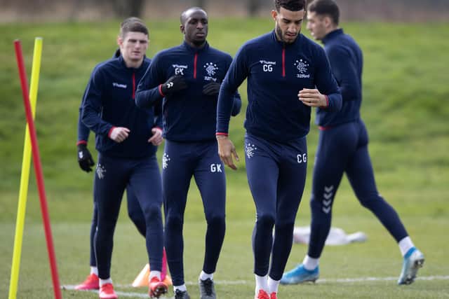 Rangers players, along with those at the other Premiership clubs, can return to training  next week, but the restrictions put in place in order to prevent the spread of coronavirus will make it impossible for lower division clubs to  follow suit. Picture: SNS