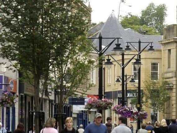 Economic activity in town centres like Kilmarnock, pictured, has been crippled by the coronavirus