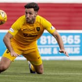 New Motherwell signing Ricki Lamie, who has played in all four divisions, in action for Livingston against Hamilton. Picture: Alan Rennie/SNS