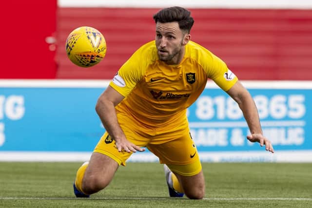New Motherwell signing Ricki Lamie, who has played in all four divisions, in action for Livingston against Hamilton. Picture: Alan Rennie/SNS