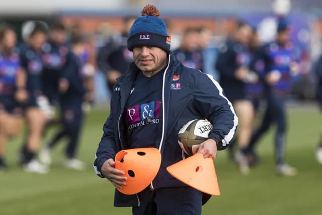 Edinburgh head coach Richard Cockerill may soon have the chance to get his players on the training pitch. Picture: Paul Devlin/SNS/SRU