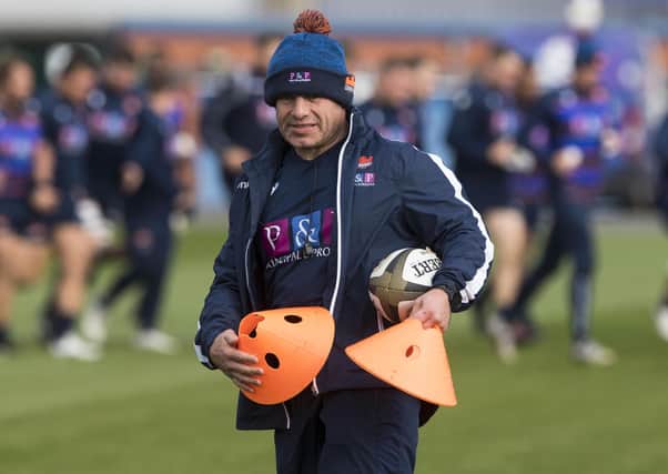 Edinburgh head coach Richard Cockerill may soon have the chance to get his players on the training pitch. Picture: Paul Devlin/SNS/SRU