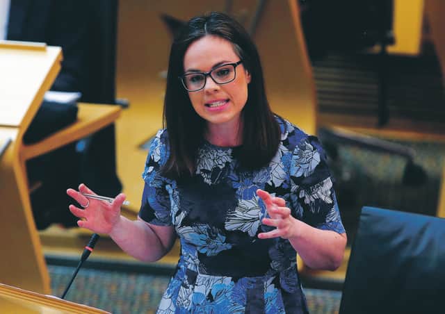 Kate Forbes struck a note of pessimism referring to 'acute hardship'. Picture: PA