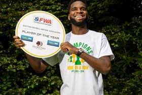 Scottish Football Writers’ Player of the Year Odsonne Edouard insists he is focused on helping Celtic win a tenth title in a row. Picture: Steve Welsh