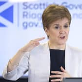 Scotland's First Minister Nicola Sturgeon has resisted calls to reduce the two-metre social distancing rule (Picture: Jane Barlow/pool/AFP via Getty Images)