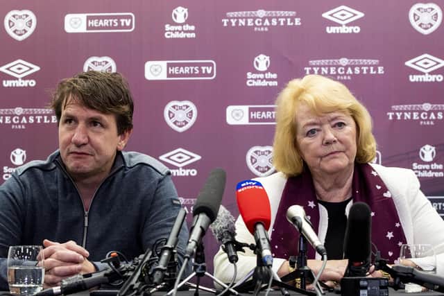 Hearts owner Ann Budge wants to appoint a sporting director before making a decision on the future of manager Daniel Stendel. Picture: Craig Williamson / SNS