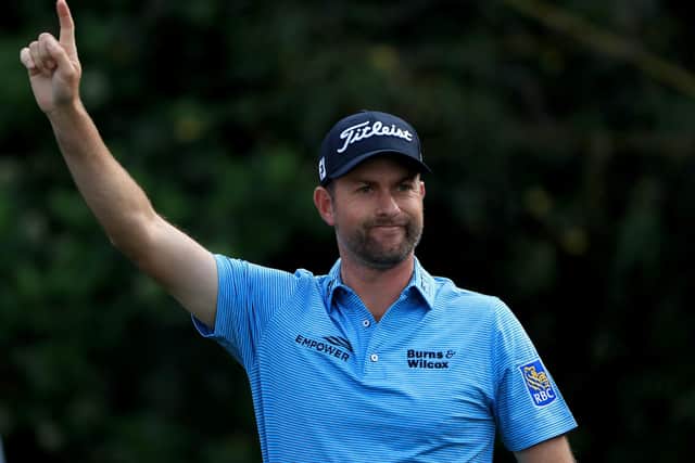 Webb Simpson at the Players Championship shortly before the shutdown. Picture: Sam Greenwood/Getty