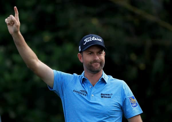 Webb Simpson at the Players Championship shortly before the shutdown. Picture: Sam Greenwood/Getty