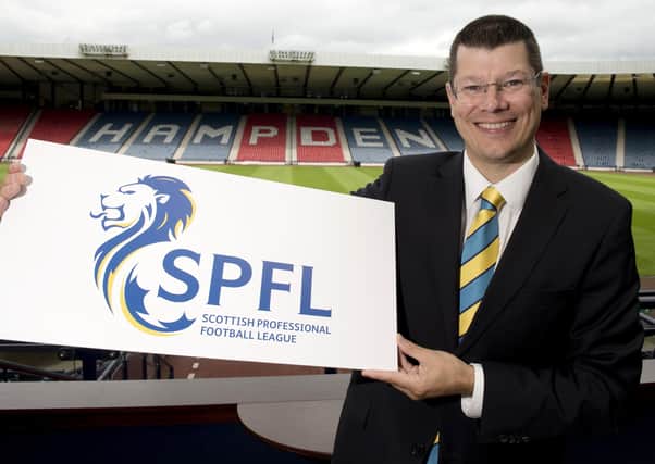Chief executive Neil Doncaster launches the Scottish Professional Football League brand at Hampden back in 2013. Picture: Rob Casey/SNS