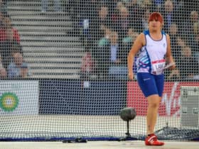 Kirsty Law pictured competing at Hampden during the Glasgow 2014 Commonwealth Games. Picture: Bobby Gavin