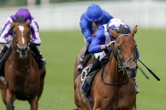 Lord North, ridden by James Doyle, wins the Prince Of Wales's Stakes. Picture: Alan Crowhurst/PA Wire