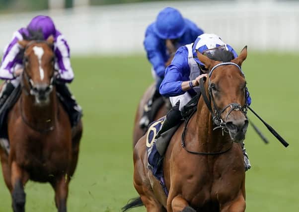 Lord North, ridden by James Doyle, wins the Prince Of Wales's Stakes. Picture: Alan Crowhurst/PA Wire