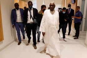 Lamine Diack at the court in Paris, where he faces charges of corruption. Picture: Getty