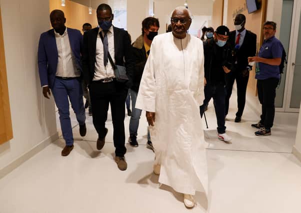 Lamine Diack at the court in Paris, where he faces charges of corruption. Picture: Getty