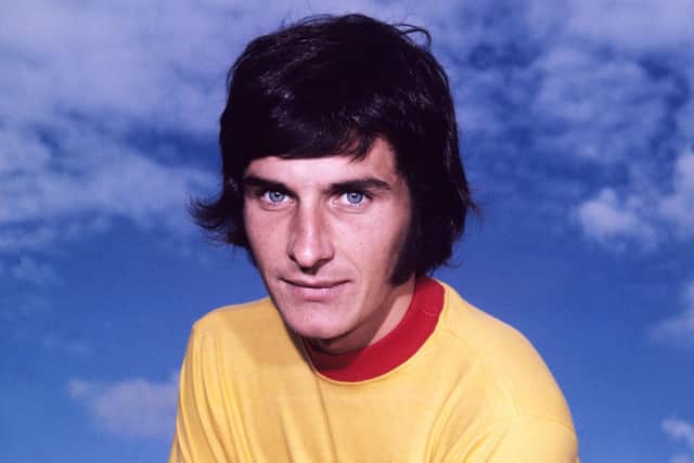 John Hansen in Partick Thistle kit during the 1970-71 season. Picture: SNS