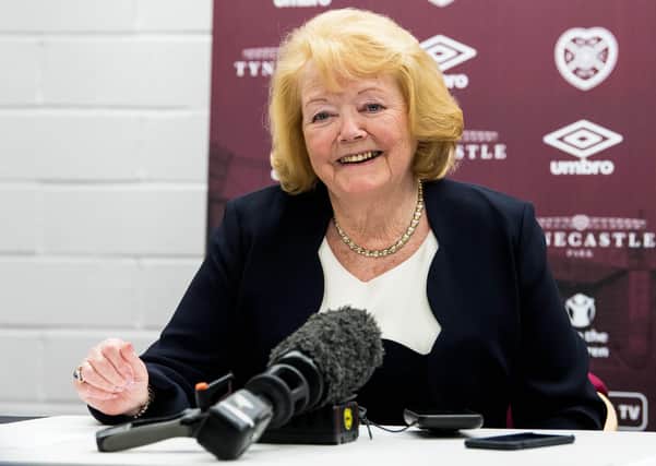 Hearts owner Ann Budge was criticised for imposing 50 per cent wage cuts on the club’s players when football was suspended, but as the financial implications of lockdown begin to bite across the leagues, it has become clear that decision may safeguard the club’s future. Picture: SNS.