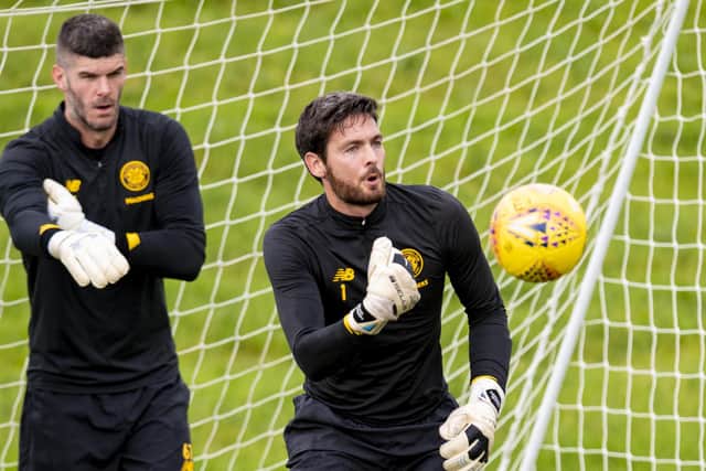 Celtic want both Craig Gordan, right, and Fraser Forster, left, to be part of their squad next season. Picture: Craig Williamson/SNS Group