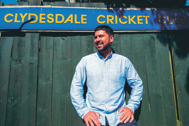 Former Scotland batsman Qasim Sheikh has revealed how his lockdown podcast helped him win a lengthy battle with depression. Picture: John Devlin