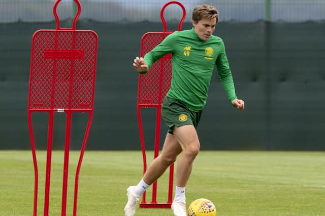 James Forrest back in training after the Covid lockdown.