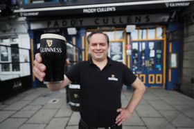 Mariusz Brzyk, assistant manager of Paddy Cullens pub in Dublin, takes delivery of fresh Guinness in preparation for bars re-opening in the UK and Ireland. Picture: Niall Carson/PA Wire