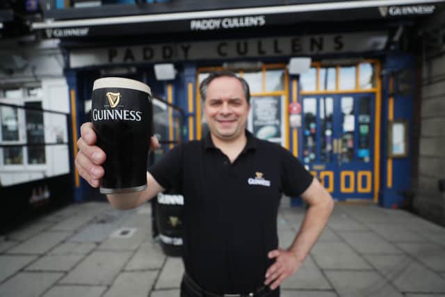 Mariusz Brzyk, assistant manager of Paddy Cullens pub in Dublin, takes delivery of fresh Guinness in preparation for bars re-opening in the UK and Ireland. Picture: Niall Carson/PA Wire