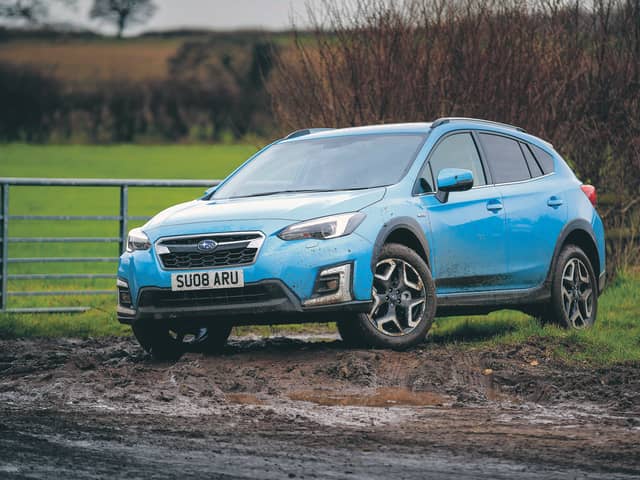 The Subaru has superior traction to make up for its lack of style compared with some 
SUV competitors