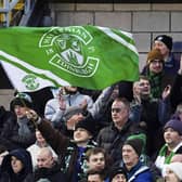 Hibs fan Terry Christie loves the whole matchday experience. Picture: Rob Casey/SNS