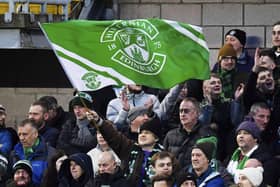 Hibs fan Terry Christie loves the whole matchday experience. Picture: Rob Casey/SNS