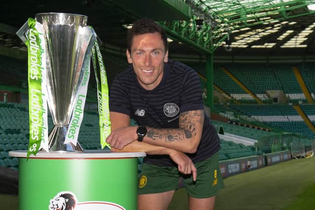 After leading Celtic to a ninth straight title, Scott Brown now has his sights set on ten-in-a-row. Picture: SNS