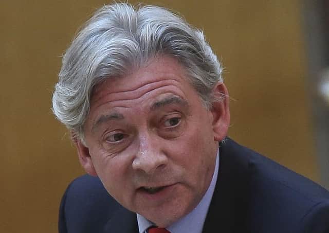 Scottish Labour Leader Richard Leonard during First Minister's Questions at the Scottish Parliament in Edinburgh. Picture: Fraser Bremner/Scottish Daily Mail/PA Wire