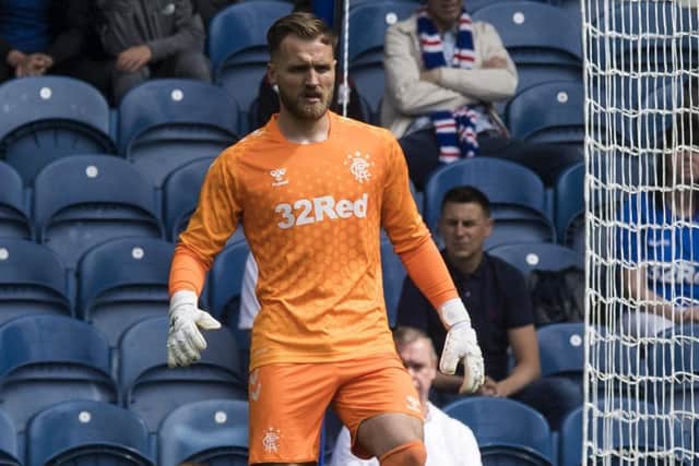 Jak Alnwick: Caught in the Ibrox ‘managerial churn’. Picture: SNS.