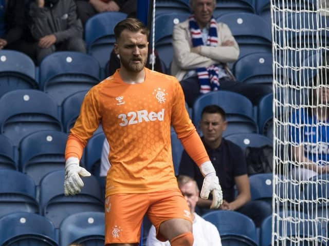 Jak Alnwick: Caught in the Ibrox ‘managerial churn’. Picture: SNS.