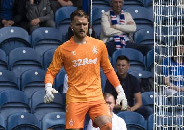 Jak Alnwick: Caught in the Ibrox ‘managerial churn’. Picture: SNS.