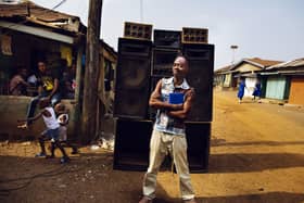 Peter Dibdin’s picture Sound System Dude  is among the prints by 50 top Scottish photographers to feature in Support in Mind’s Studies in Photography sale