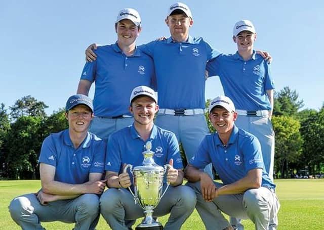 Scotland’s title-winning side in the 2016 European Team Championship in France – a second successive tartan triumph in the event.