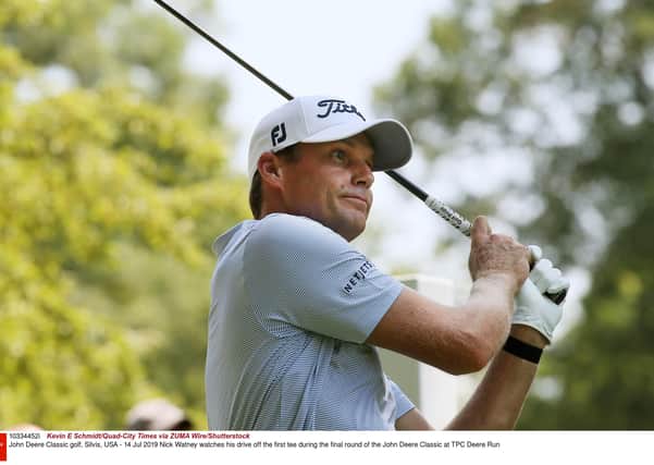 Nick Watney was the first player on the PGA Tour to test positive for coronavirus. Picture:  Kevin E Schmidt/Quad-City Times via ZUMA Wire/Shutterstock.
