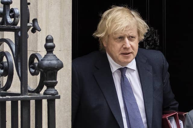 British Prime Minister Boris Johnson leaves 10 Downing Street. Picture: Dan Kitwood/Getty Images