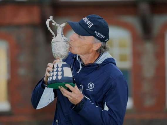 Bernhard Langer claimed his fourth Senior Open win at the age of 61 in last year's event at Royal Lytham. Picture: Getty Images