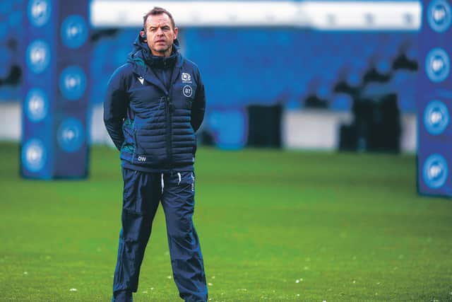 New Glasgow Warriors head coach Danny Wilson wants to make his captaincy announcement 'face to face'.
Photograph: Gary Hutchison/SNS/SRU