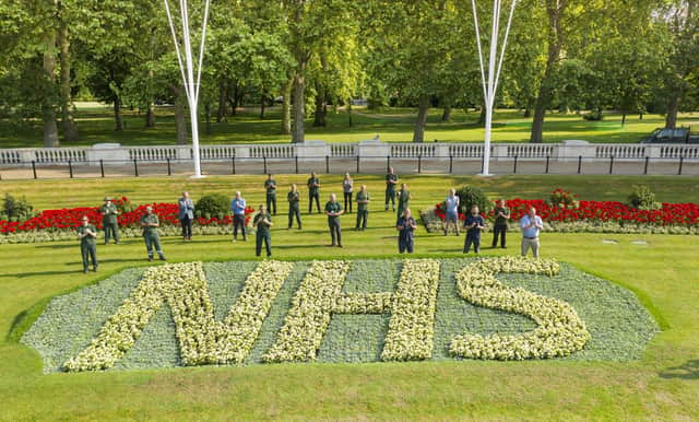 Royal Parks staff applaud the NHS's 72 birthday. Picture: The Royal Parks/Greywolf Studios/PA Wire