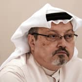 Saudi journalist Jamal Khashoggi attends a press conference in the Bahraini capital Manama. Picture: Mohammed Al-Shaikh//AFP/Getty Images