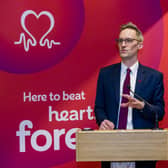 James Jopling, Head of BHF Scotland at The British Heart Foundation reception in the Parliament Buildings, Edinburgh.