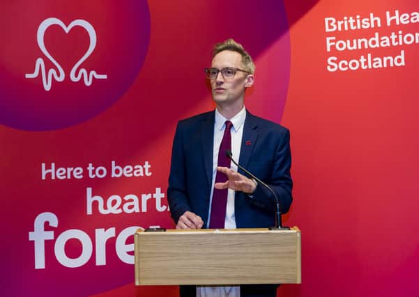 James Jopling, Head of BHF Scotland at The British Heart Foundation reception in the Parliament Buildings, Edinburgh.