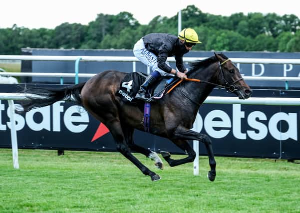 English King, with Tom Marquand aboard, wins the Derby Trial Stakes at Lingfield. Picture PA Wire