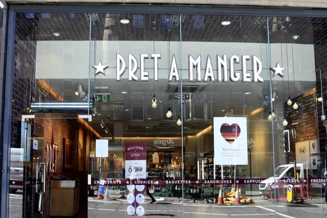 Pret A Manger on South Bridge in Edinburgh. Picture: Lisa Ferguson